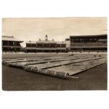 New Zealand tour to Australia 1969/70. Large original oversize mono press photograph of the wicket