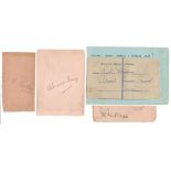 Test and County autographs 1920s-1950s. Over forty signatures, the majority in pencil, of county and