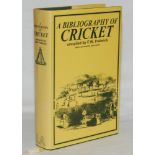 A Bibliography of Cricket'. E.W. Padwick. London 1977. First Edition with dustwrapper. Only 750