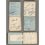 Gloucestershire and Surrey. c1934-1936. Small autograph album with gilt to all page edges, featuring