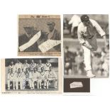 Yorkshire C.C.C. 1920s-1970s. Green file comprising a selection of press cutting images,