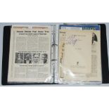 Yorkshire C.C.C. 1930s-1990s. Black folder comprising a mixed collection of ephemera relating to