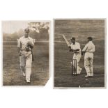 John Berry 'Jack' Hobbs. Surrey & England 1905-1934. Four original mono press photographs of