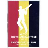 'Visit of the M.C.C. Test Team to South Africa 1930/31. 'Union Castle Line. R.M.S. Edinburgh