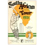 South Africa 1951. Official souvenir brochure for the South African tour of England in 1951.