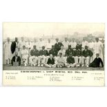 West Indies. Rare mono printed postcard of Berkhampsted v West Indies 28th August 1906 published