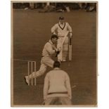Australia tour to England 1938. Large and impressive original oversize sepia press photograph of