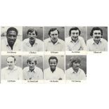 Somerset C.C.C. c1978/79. Nine mono collectors cards issued by Walkerprint of London of portraits of