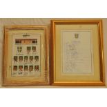 Durham C.C.C. 1993-2003. A collection of ten official autograph sheets, each fully signed by the