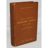 Wisden Cricketers' Almanack 1900. 37th edition. Original hardback. Minor wear to board