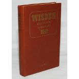 Wisden Cricketers' Almanack 1943. 80th edition. Original hardback. Only 1400 hardback copies were