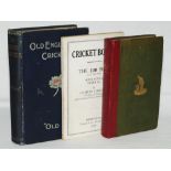 Cricket books. Three pre war books:- 'The Cricket Field or the History and Science of the Game of