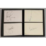 Australia Test cricketers' autographs 1940s-2000s. Album comprising sixty signatures of Australia