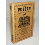 Wisden Cricketers' Almanack 1942. 79th edition. Original limp cloth covers. Only 4100 paper copies