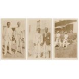 Maharajkumar Kumar of Vizianagram's tour of India and Ceylon 1930/31. Three original sepia candid