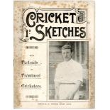 'Cricket Sketches with Portraits of Prominent Cricketers'. 16pp magazine with image of George