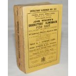 Wisden Cricketers' Almanack 1927. 64th edition. Original paper wrappers. Minor staining to page