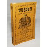 Wisden Cricketers' Almanack 1941. 78th edition. Original limp cloth covers. Only 3200 paper copies