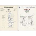 South African and Zimbabwe domestic State cricket teams. Good selection of thirteen signed autograph