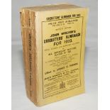 Wisden Cricketers' Almanack 1923. 60th edition. Original paper wrappers. Some wear to spine paper