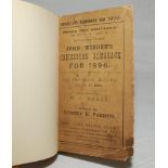 Wisden Cricketers' Almanack 1896. 33rd edition. Original paper wrappers bound in brown boards with