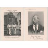 'Supplement to "Cricket"[A Weekly Record of the Game]' 1892-1893. Five bookplate images taken from