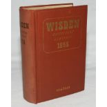Wisden Cricketers' Almanack 1956. Original hardback. Some light fading and wrinkling to spine