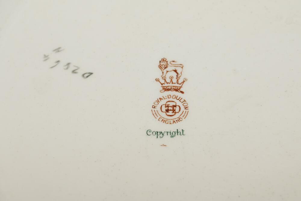 'I Was'nt Ready'. A Royal Doulton 'Black Boy' bone china dinner plate, entitled 'I Was'nt ready' - Image 2 of 2