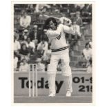 Zaheer Abbas. Karachi, Gloucestershire & Pakistan 1965-1987. Iconic original mono press photograph
