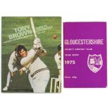 Gloucestershire C.C.C. 1975-2015. A good run of thirty five official yearbooks for 1975, 1979-