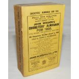 Wisden Cricketers' Almanack 1935. 72nd edition. Original paper wrappers. Minor age toning and slight