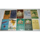 Tour brochures 1930-1956. A selection of official and unofficial souvenir tour brochures/ booklets