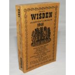 Wisden Cricketers' Almanack 1946. Original limp cloth covers. Some light/age toning to covers and
