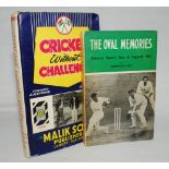 'Cricket Without Challenge'. Qamar Ud Din Butt. Lahore 1955. Original dustwrapper with odd minor