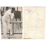 Garfield St. Aubron 'Garry' Sobers. Barbados, Nottinghamshire, South Australia & West Indies. Four