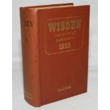 Wisden Cricketers' Almanack 1955. Original hardback. Minor foxing to page block edge otherwise in