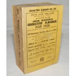 Wisden Cricketers' Almanack 1928. 65th edition. Original paper wrappers. Very minor wear and loss to