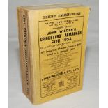 Wisden Cricketers' Almanack 1933. 70th edition. Original paper wrappers. Some wear, soiling and