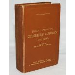 Wisden Cricketers' Almanack 1905. 42nd edition. Original hardback. Some minor wear and slight