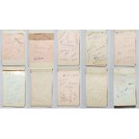 Cricket autographs 1930s-1950s. Autograph album comprehensively signed by touring and County players