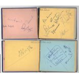 Test and County autographs 1950s. Blue autograph album comprising over one hundred autographs