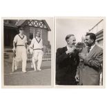 West Indies tour to England 1950. Four original mono press photographs taken at the penultimate