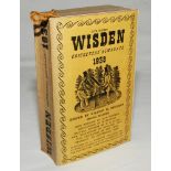 Wisden Cricketers' Almanack 1938. 75th edition. Original cloth covers. Some bowing to spine, odd