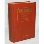 Wisden Cricketers' Almanack 1951. Original hardback. Slight dulling to gilt titles on spine paper