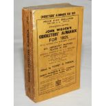 Wisden Cricketers' Almanack 1921. 58th edition. Original paper wrappers. Some wear and slight loss