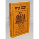 Wisden Cricketers' Almanack 1944. Willows reprint (2000) in softback covers. Limited edition 669/