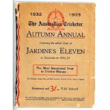 'The Australian Cricketer. Autumn Annual covering the whole tour of Jardine's Eleven in Australia in