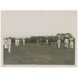 New Year's Day Protest Match, Hambledon, Hampshire 1929. An excellent original mono press photograph