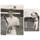 Australia Test cricketers 1953-1968. Five original mono press photographs of members of Australian