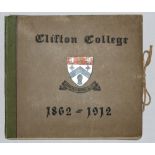 'Clifton College 1862-1912'. A portfolio of thirty one pages of individual photographic plates and